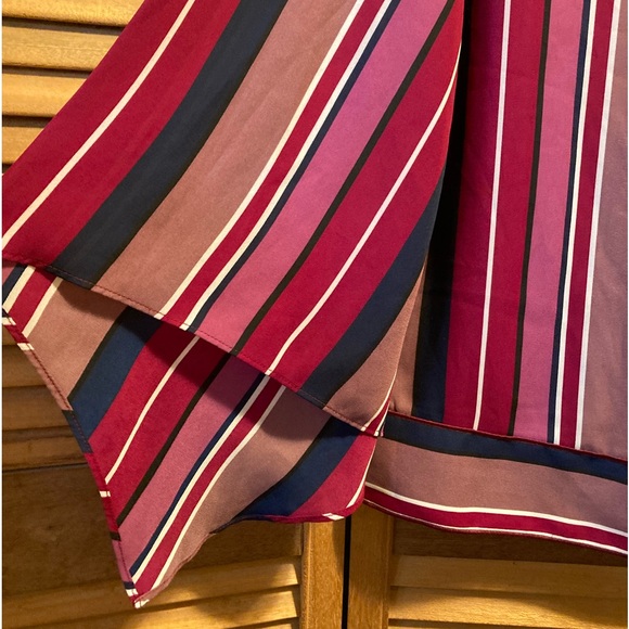 Worthington Colorful Striped Top with Bell Sleeves - Picture 6 of 16